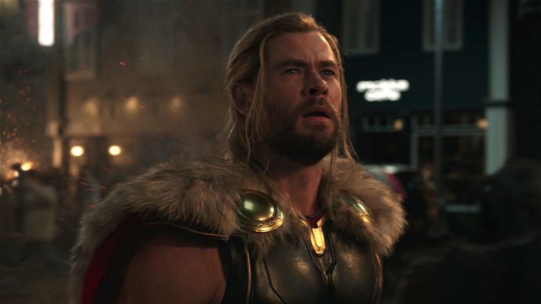 Thor in burning Asgard