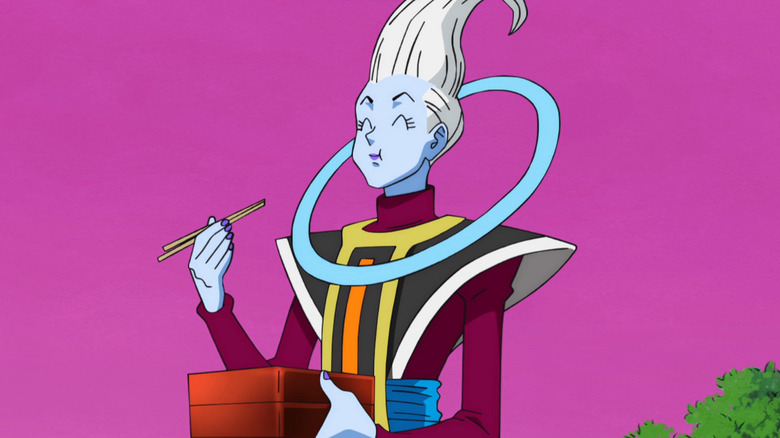 Whis eats joyfully