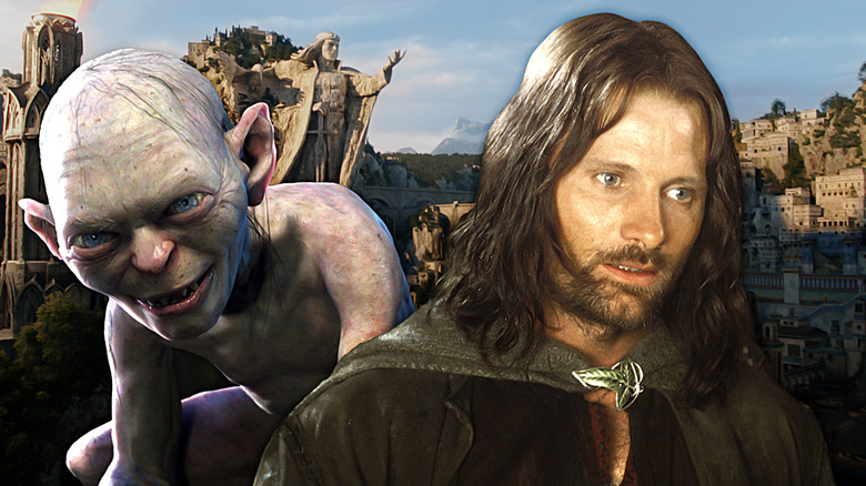 Aragorn and Gollum