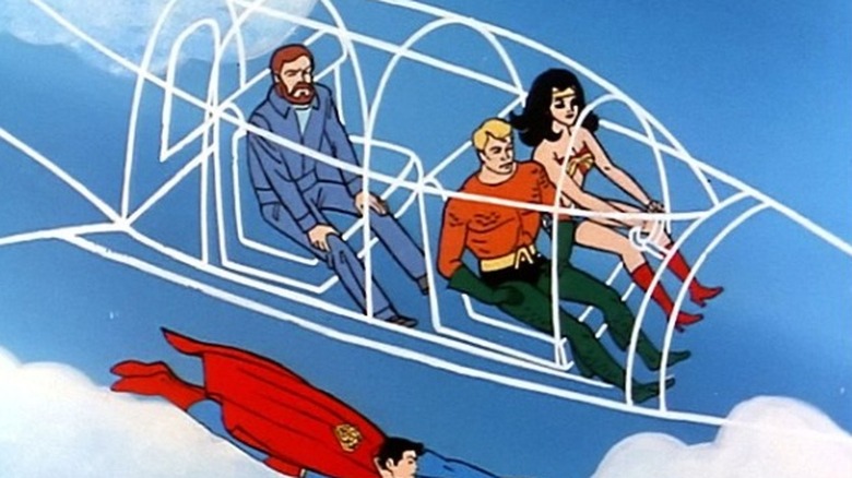 Wonder Woman in the jet