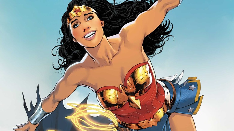 Wonder Woman flying