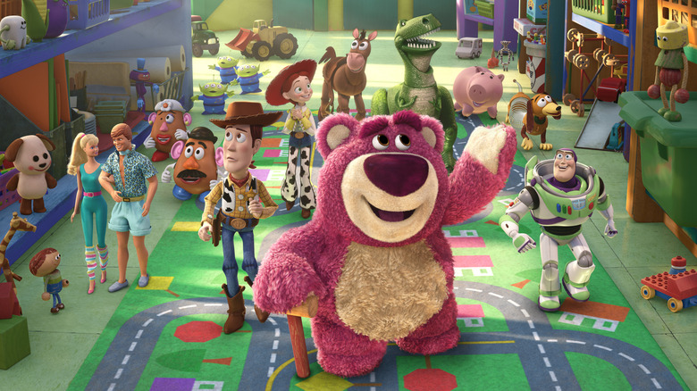 Lotso leading a Sunnyside Daycare tour in Toy Story 3 (2010)