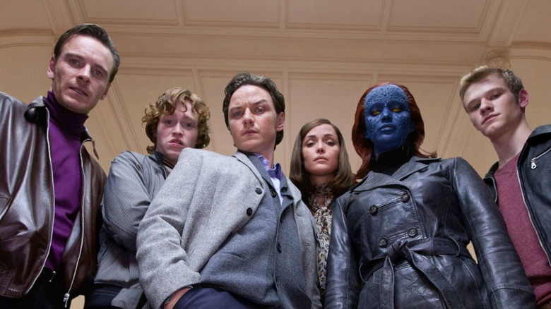 The X-Men looking down together in "X-Men: First Class"