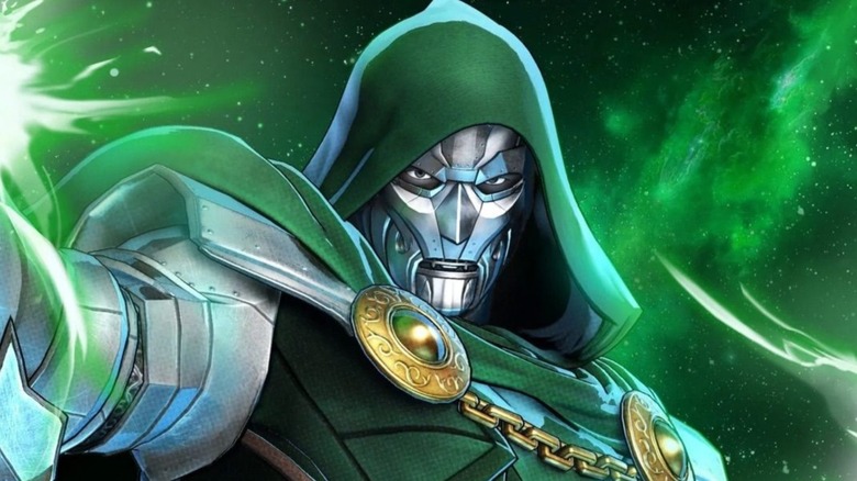 Doctor Doom surrounded by green energy