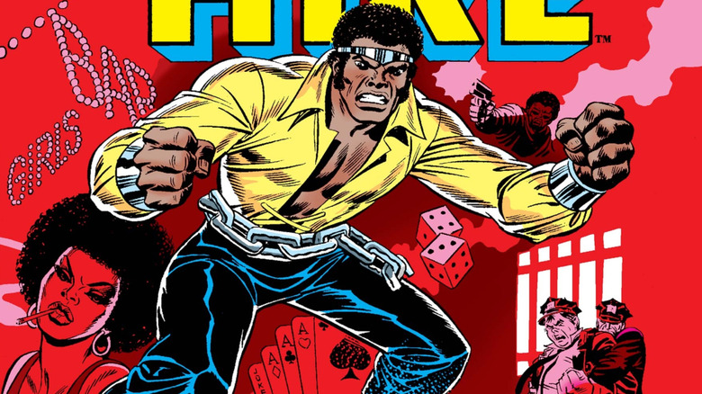 Luke Cage on the front of Hero for Hire #1