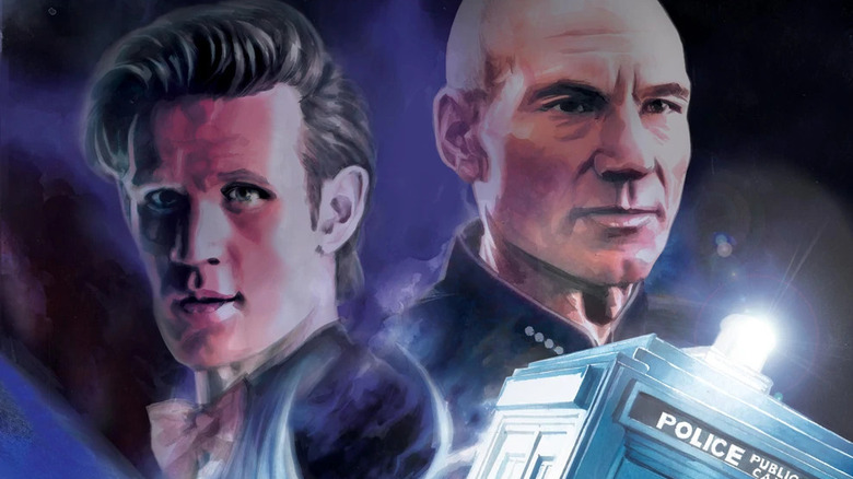 The Doctor and Captain Picard