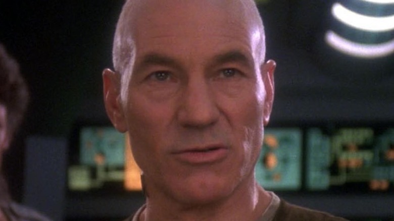 Picard on a starship bridge