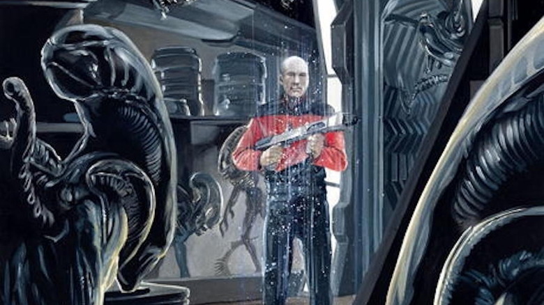 Picard beams onto ship