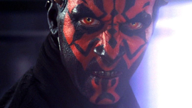 Darth Maul staring intently in close-up