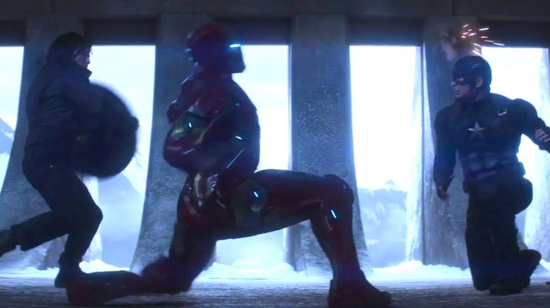 Winter Soldier, Iron Man, and Captain America