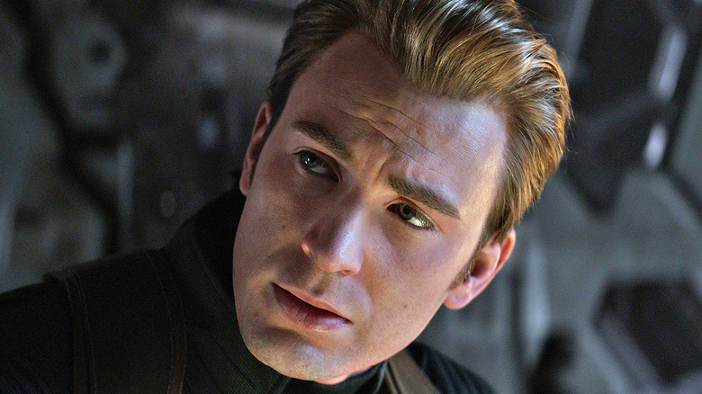 Steve Rogers looking stern