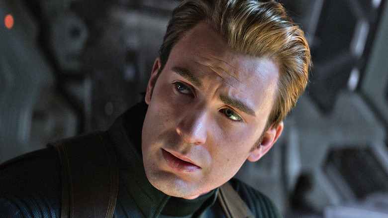 Steve Rogers looking stern