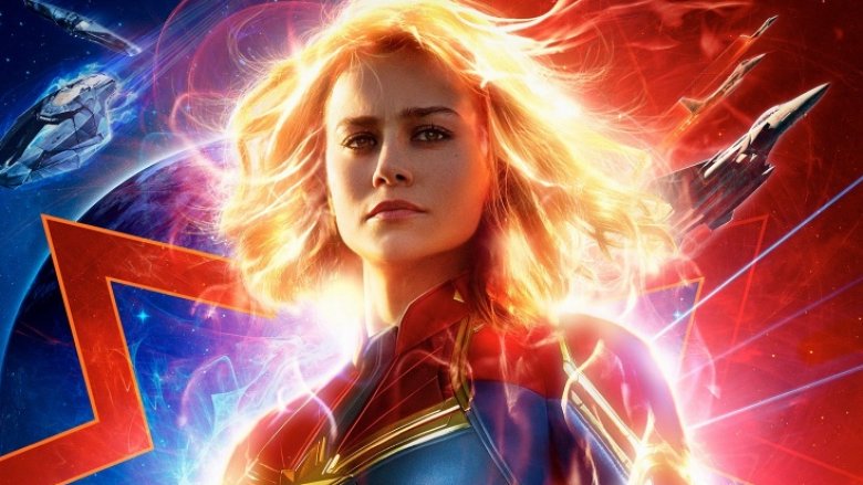 Brie Larson as Captain Marvel Carol Danvers character poster