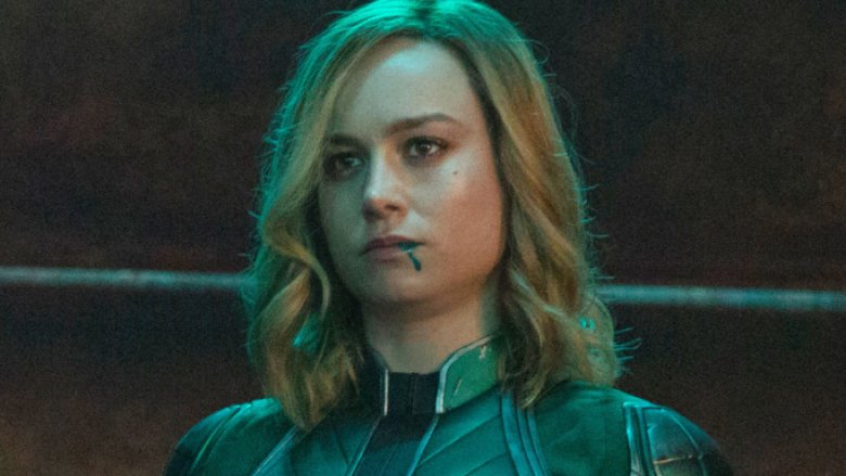 Brie Larson Captain Marvel in Kree Starforce uniform