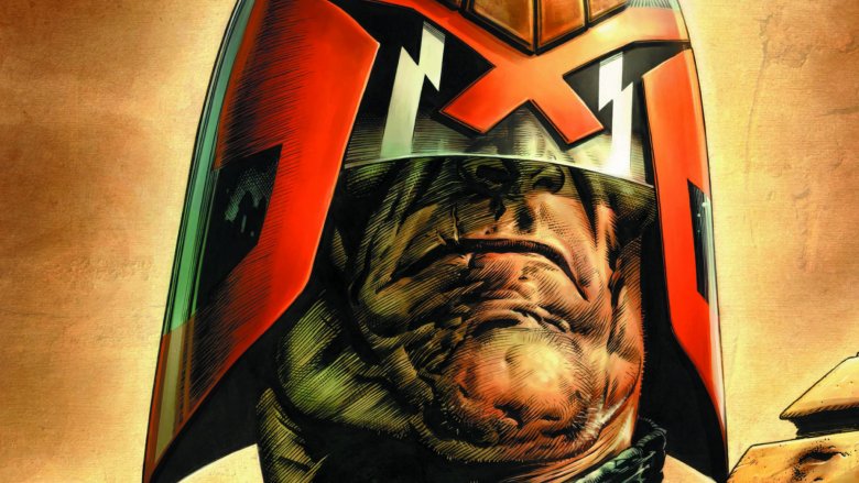 Judge Dredd comic cover 