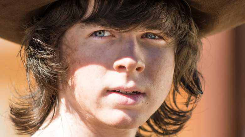 Carl Grimes staring