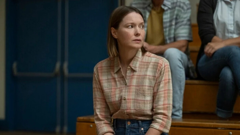Margaret White sitting at PTA meeting in Carrie (2026)