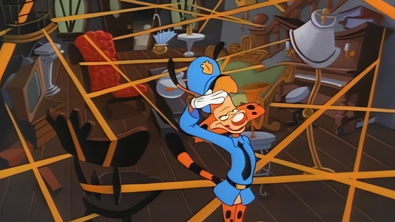 Bonkers at a crime scene