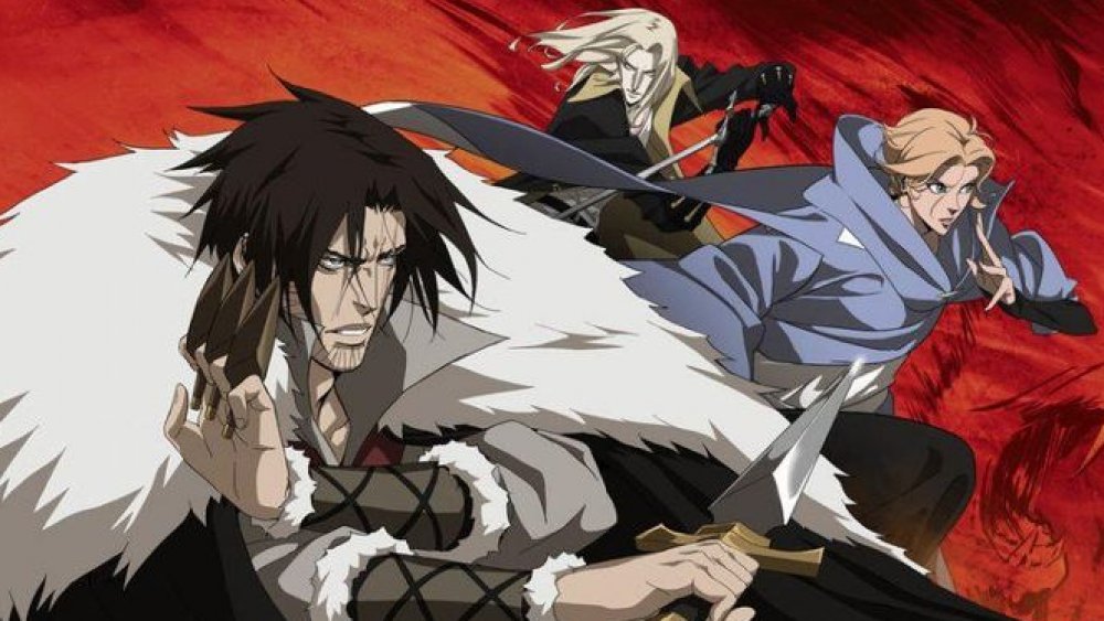 Trevor Belmont, Sypha, and Alucard in Castlevania