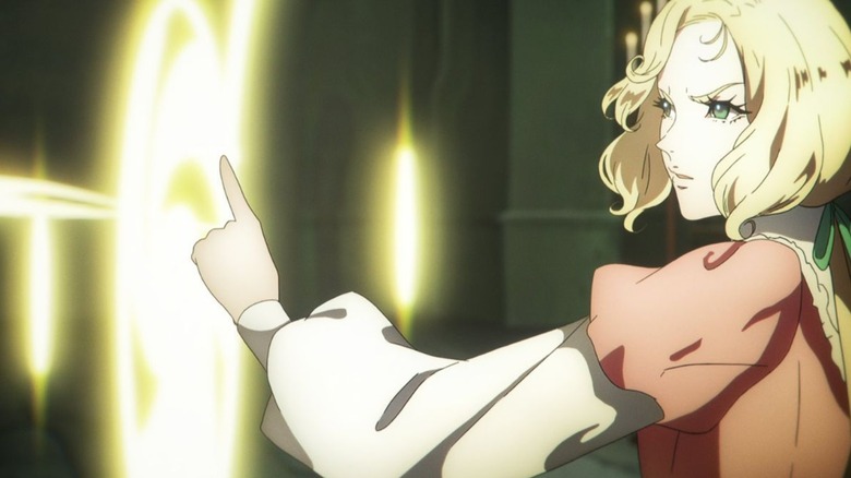 Maria using magic in Castlevania: Nocturne (2023)