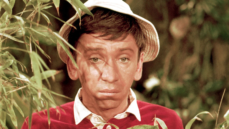 Gilligan looks sad on Gilligan's Island (1964)