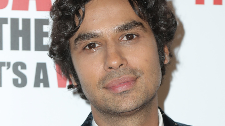 Kunal Nayyar smirking