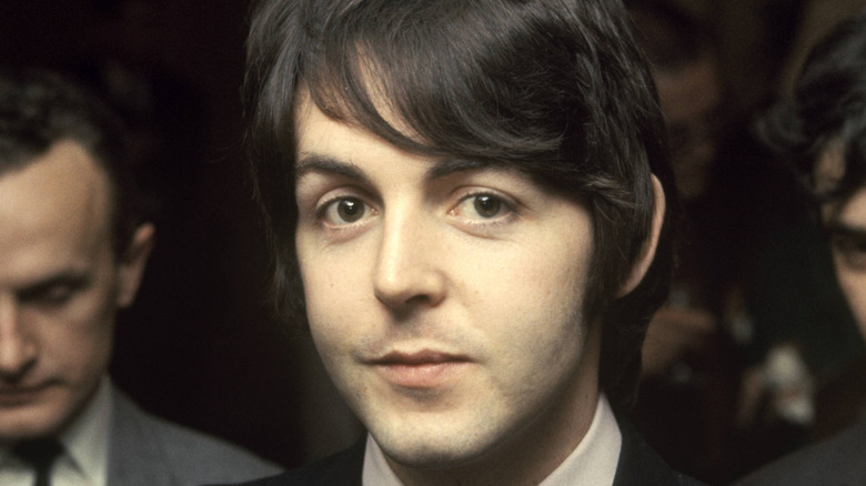 Paul McCartney smirking