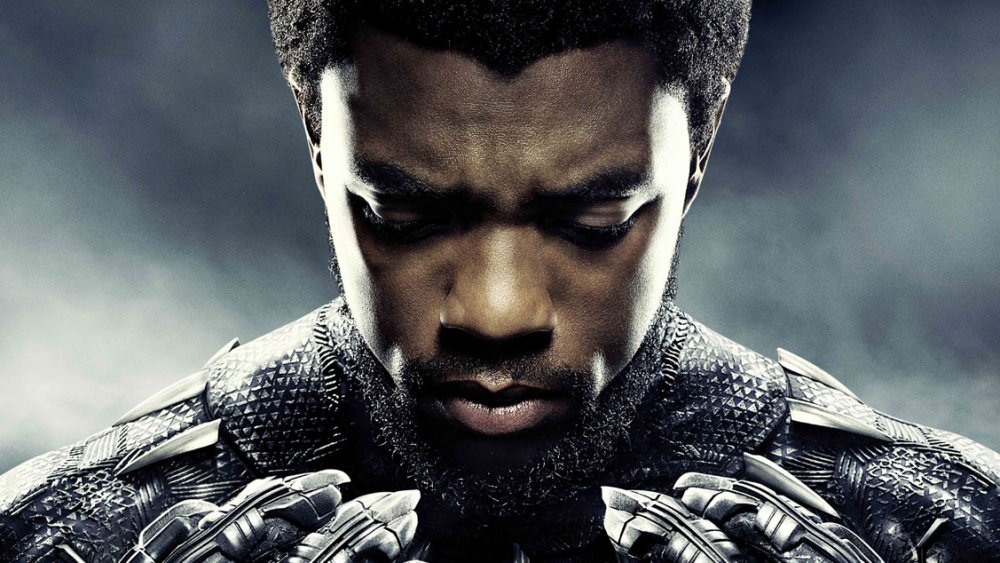 Chadwick Boseman as T'Challa in promo art for Black Panther