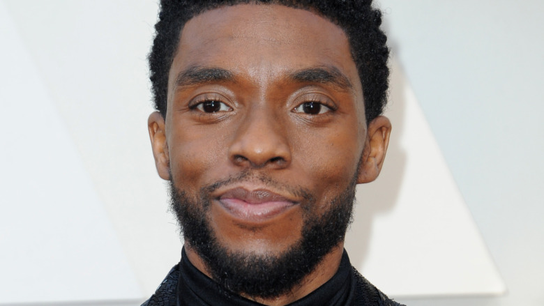 Chadwick Boseman smiling