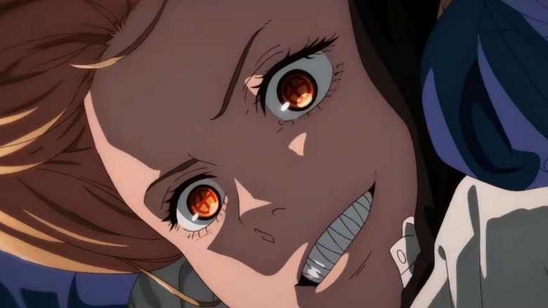 Power's eyes glimmer amber