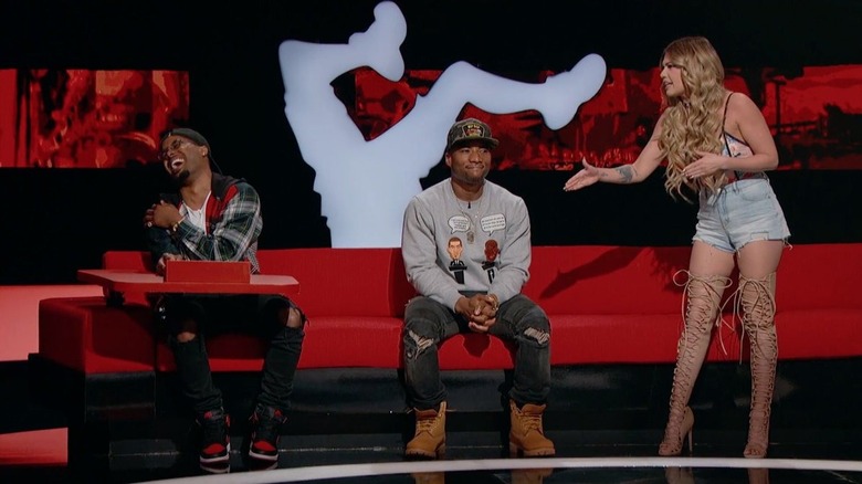 Chanel West Coast talking to her co-hosts