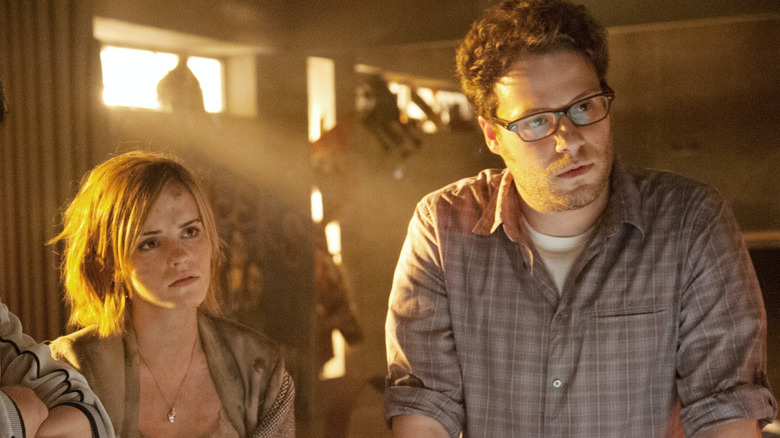 Emma Watson and Seth Rogen in This is The End