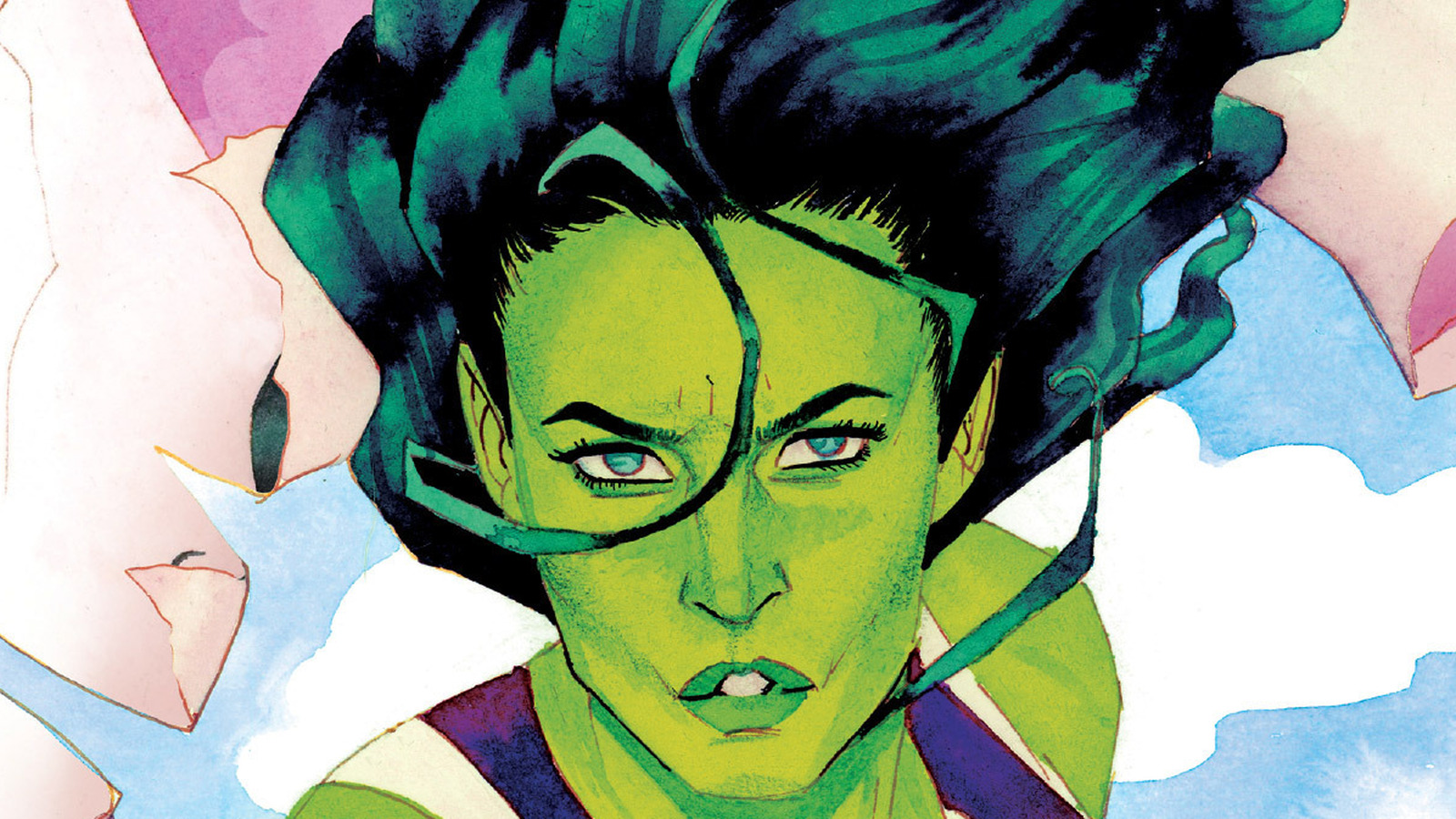 She-Hulk vs Daredevil by David Lopez