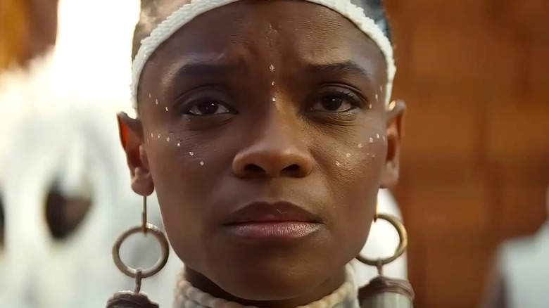 Shuri looking sad