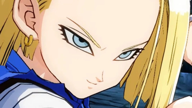 Android 18 smirks
