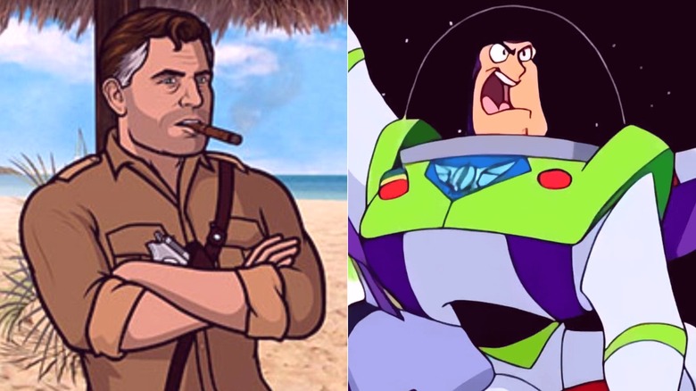 Rip Riley from "Archer" and Buzz Lightyear from "Buzz Lightyear of Star Command"