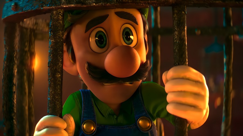 Luigi in a cage
