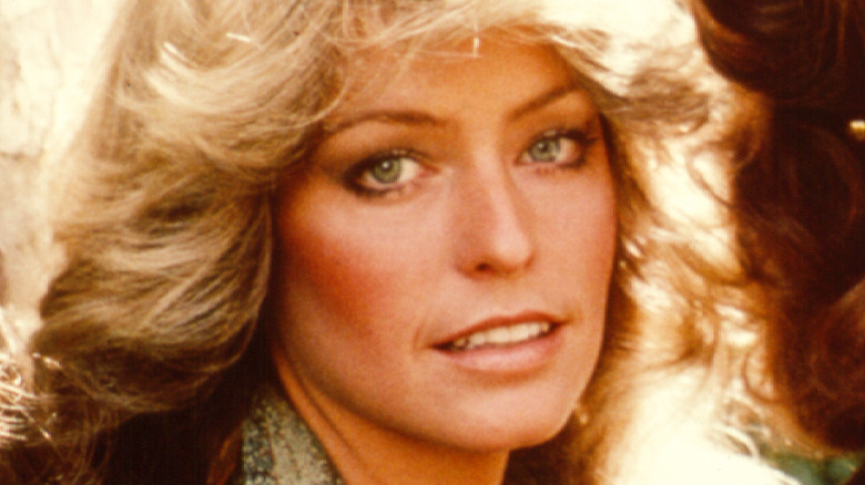 Farrah Fawcett gazes