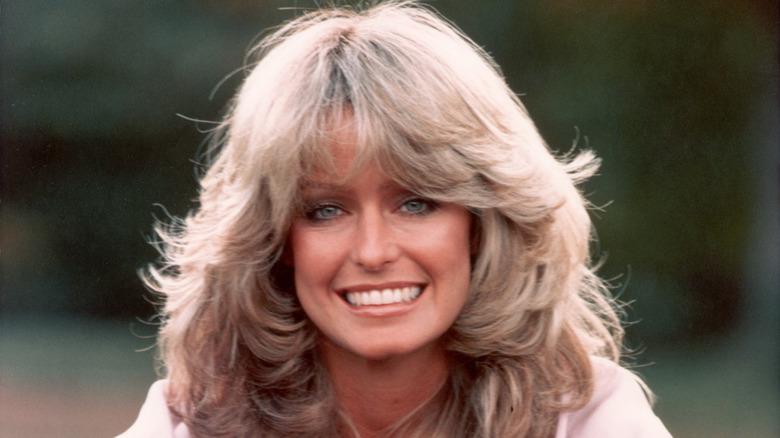 Farrah Fawcett gazes