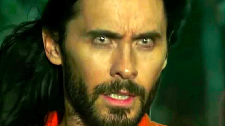 Jared Leto as Morbius vampire eyes