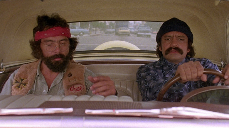 Cheech and Chong in the van