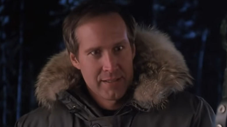 Chevy Chase listening to Cousin Eddie