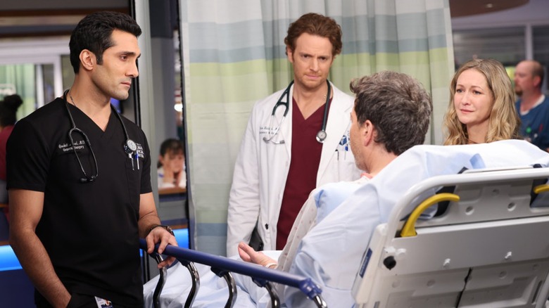 The cast of Chicago Med in a hospital