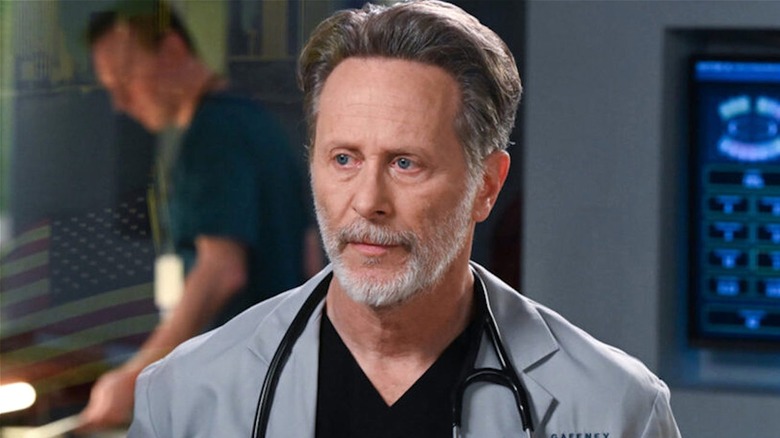 Dr. Archer furrows his brow in Chicago Med