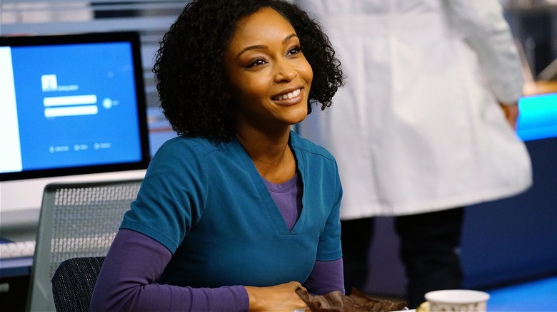 ER nurse April Sexton smiles on Chicago Med