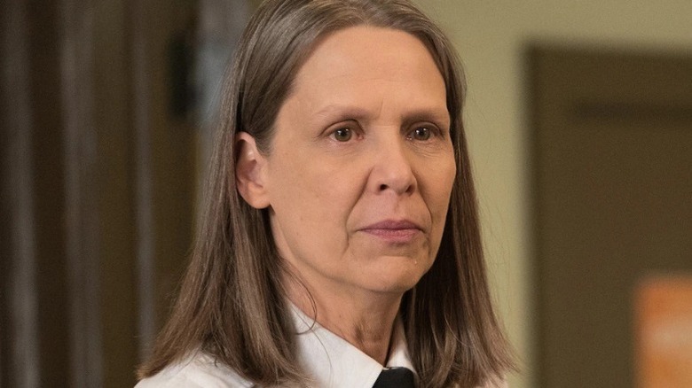 Trudy Platt looks stern
