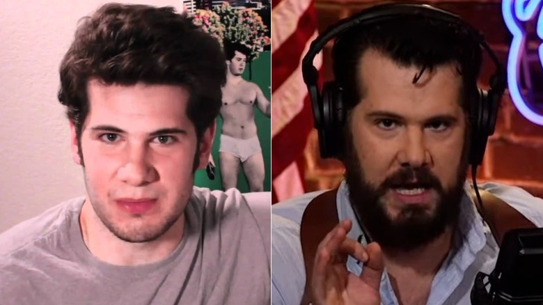 Steven Crowder young and old split image
