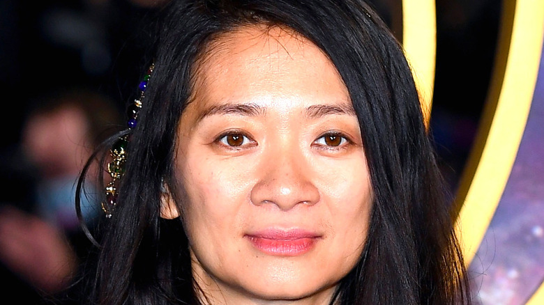 Chloe Zhao at the Eternals premiere