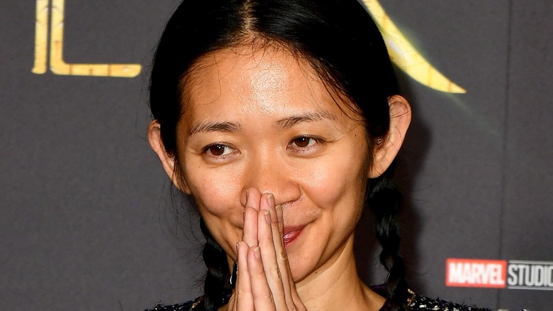 Chloe Zhao at the Eternals premiere