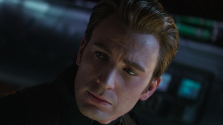 Evans as Captain America in Endgame